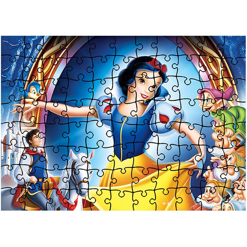 Puzzle Heartwork 96 piese, Disney Alba ca Zapada, animatii, Latime 40,5 cm x Inaltime 28,7 cm