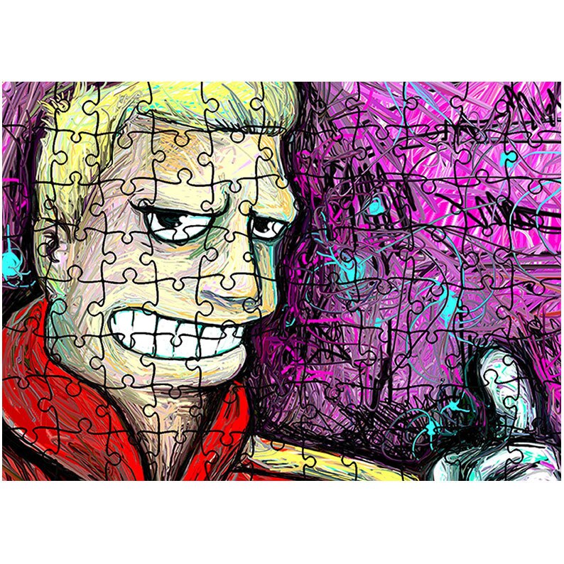 Puzzle Heartwork 96 piese, Futurama Zapp, animatii, Latime 40,5 cm x Inaltime 28,7 cm