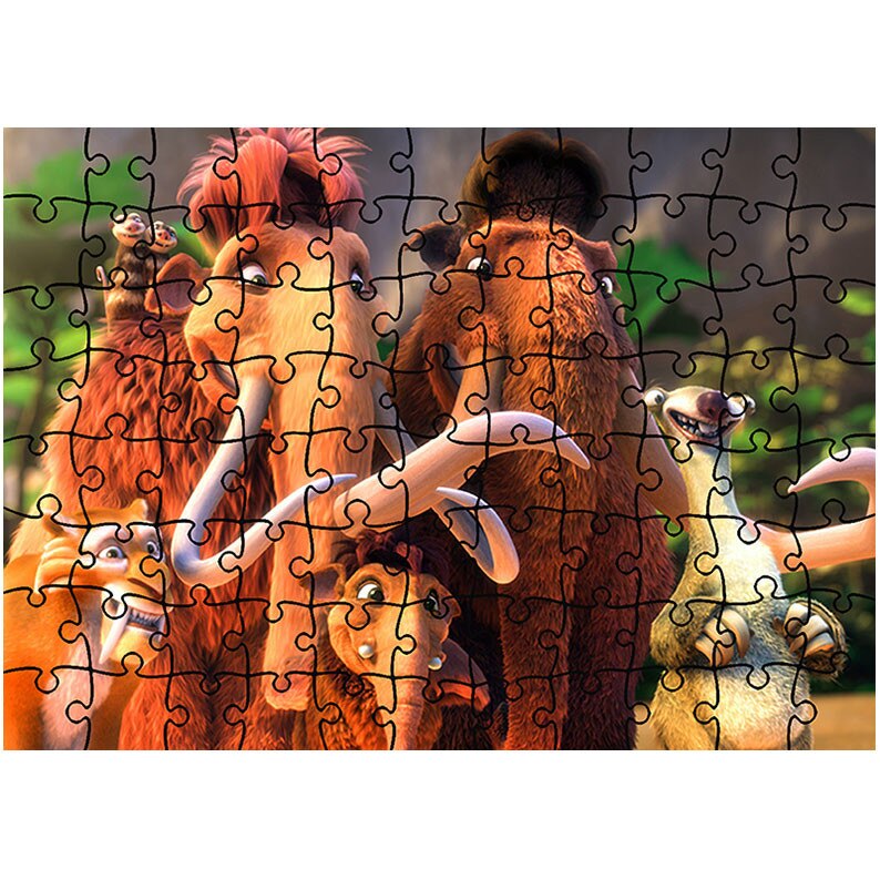 Puzzle Heartwork 96 piese, Ice Age, animatii, Latime 40,5 cm x Inaltime 28,7 cm