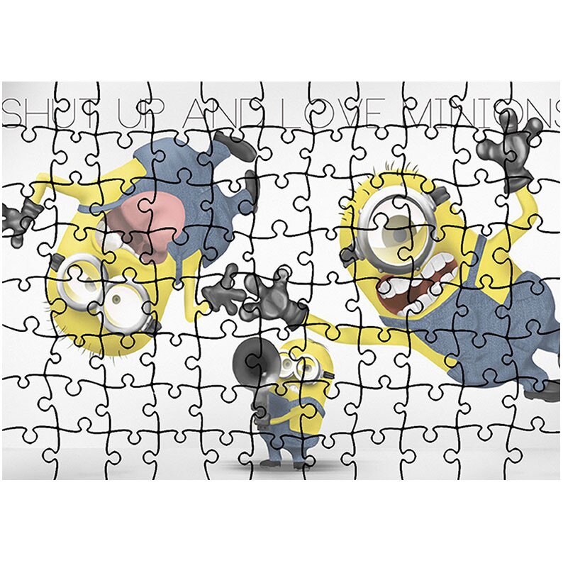 Puzzle Heartwork 96 piese, Iubeste Minionii, animatii, Latime 40,5 cm x Inaltime 28,7 cm