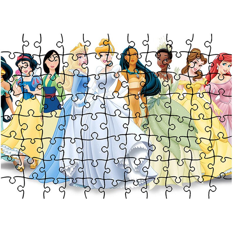 Puzzle Heartwork 96 piese, Disney Printesa, animatii, Latime 40,5 cm x Inaltime 28,7 cm
