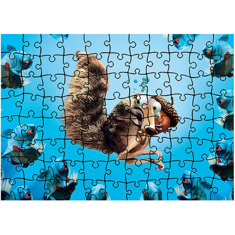 Puzzle Heartwork 96 piese, Ice Age The Meltdown, animatii, Latime 40,5 cm x Inaltime 28,7 cm
