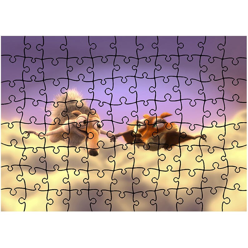 Puzzle Heartwork 96 piese, Ice Age 3 Scrat si Scratte, animatii, Latime 40,5 cm x Inaltime 28,7 cm