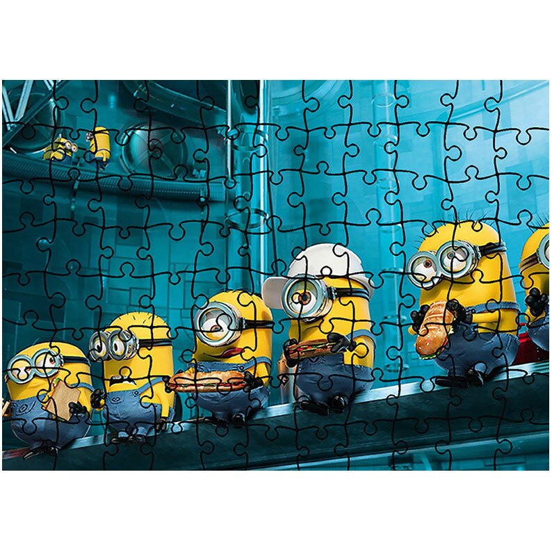 Puzzle Heartwork 96 piese, Minionii din Despicable Me, animatii, Latime 40,5 cm x Inaltime 28,7 cm