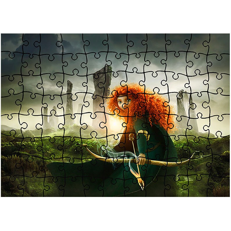 Puzzle Heartwork 96 piese, Brave Merida, animatii, Latime 40,5 cm x Inaltime 28,7 cm