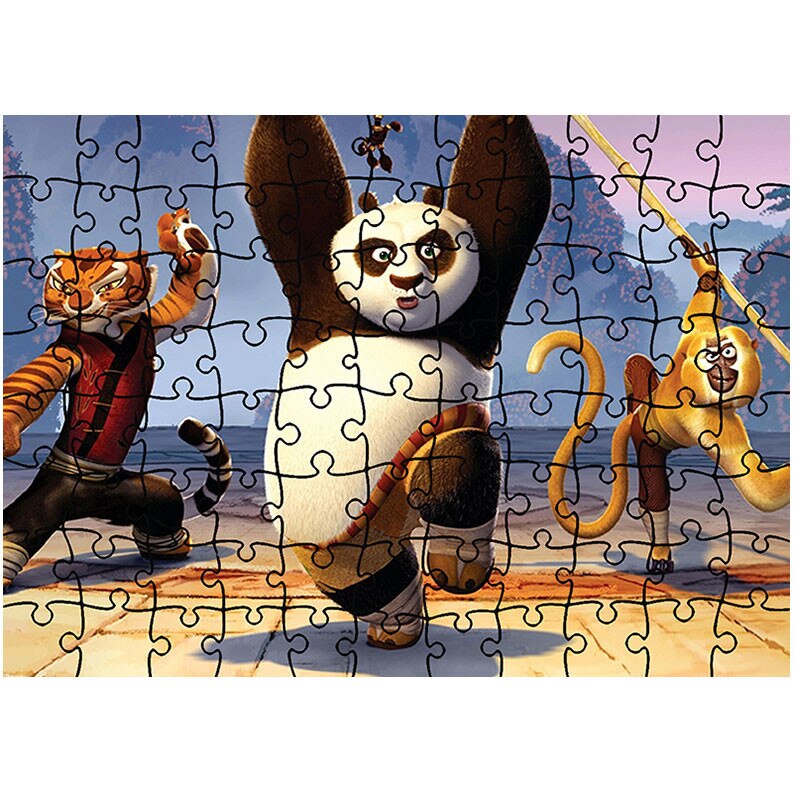Puzzle Heartwork 96 piese, Kung Fu Panda 2 The Movie, animatii, Latime 40,5 cm x Inaltime 28,7 cm