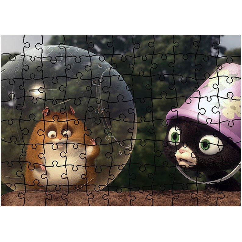 Puzzle Heartwork 96 piese, Bolt Rhino, animatii, Latime 40,5 cm x Inaltime 28,7 cm