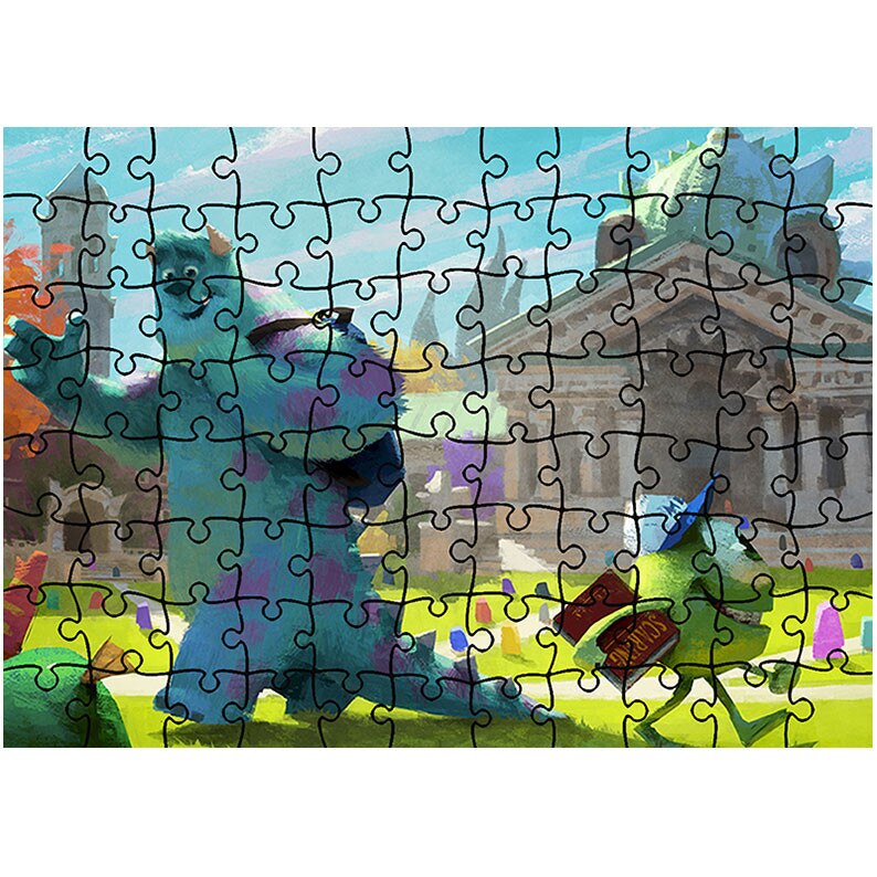 Puzzle Heartwork 96 piese, Monster University 2013 Concept, animatii, Latime 40,5 cm x Inaltime 28,7 cm