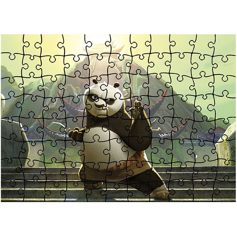 Puzzle Heartwork 96 piese, Kung Fu Panda 2, animatii, Latime 40,5 cm x Inaltime 28,7 cm