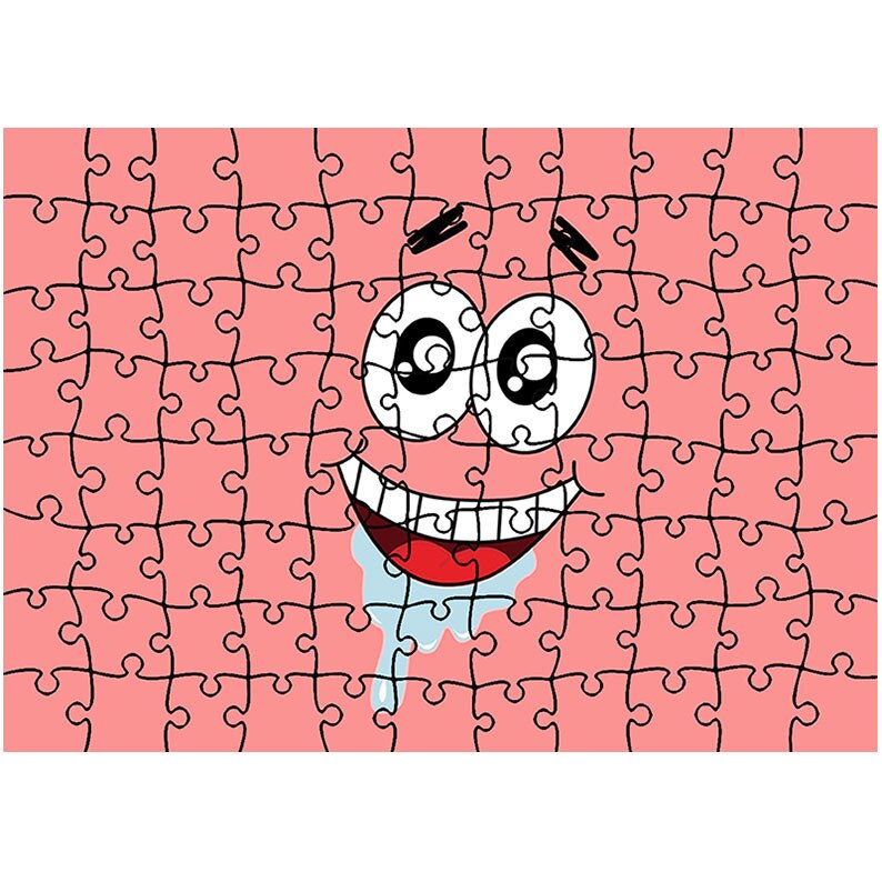 Puzzle Heartwork 96 piese, Patrick Star, animatii, Latime 40,5 cm x Inaltime 28,7 cm
