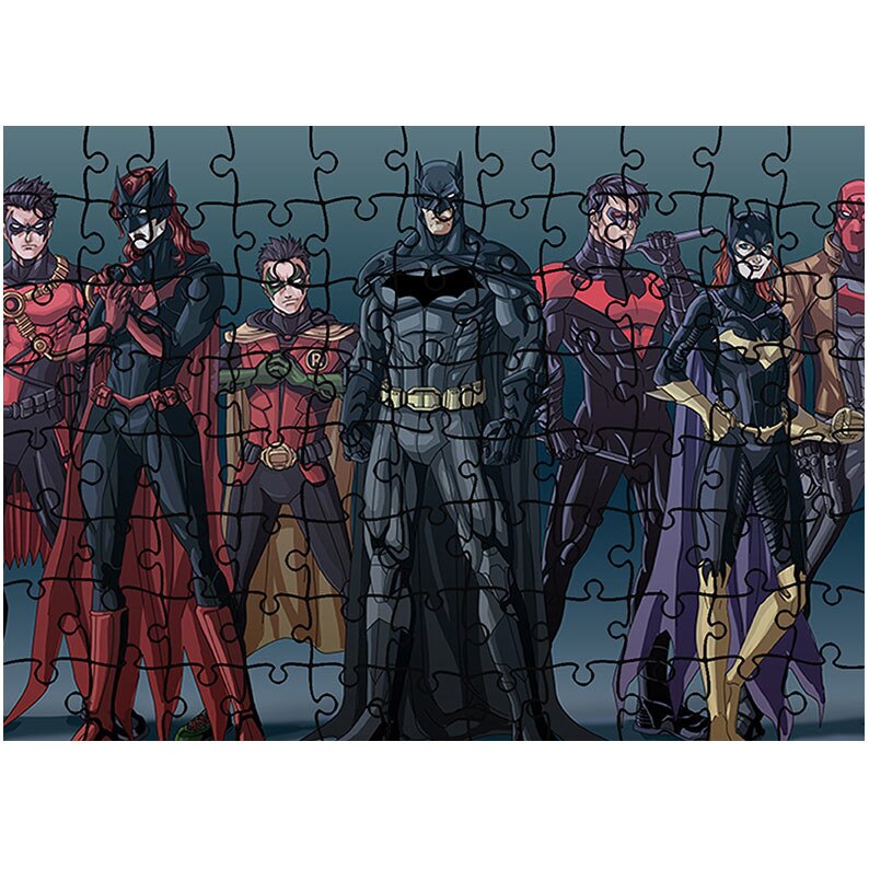 Puzzle Heartwork 96 piese, Batman Echipa, animatii, Latime 40,5 cm x Inaltime 28,7 cm