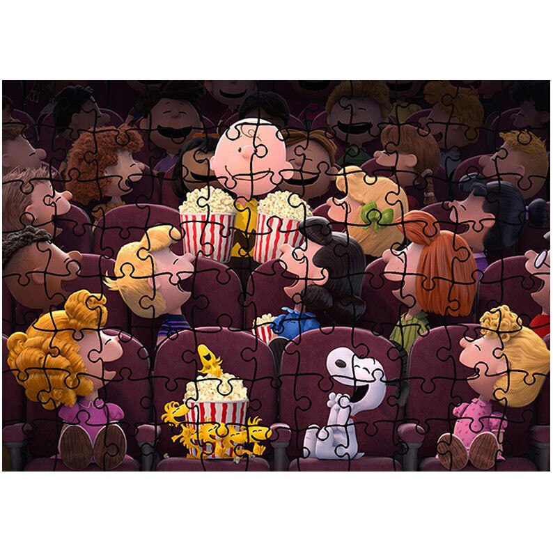 Puzzle Heartwork 96 piese, The Peanuts Cinema 2015, animatii, Latime 40,5 cm x Inaltime 28,7 cm