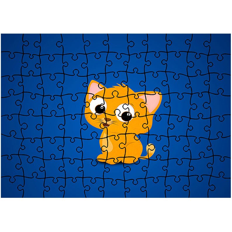 Puzzle Heartwork 96 piese, Pisica Animata, animatii, Latime 40,5 cm x Inaltime 28,7 cm