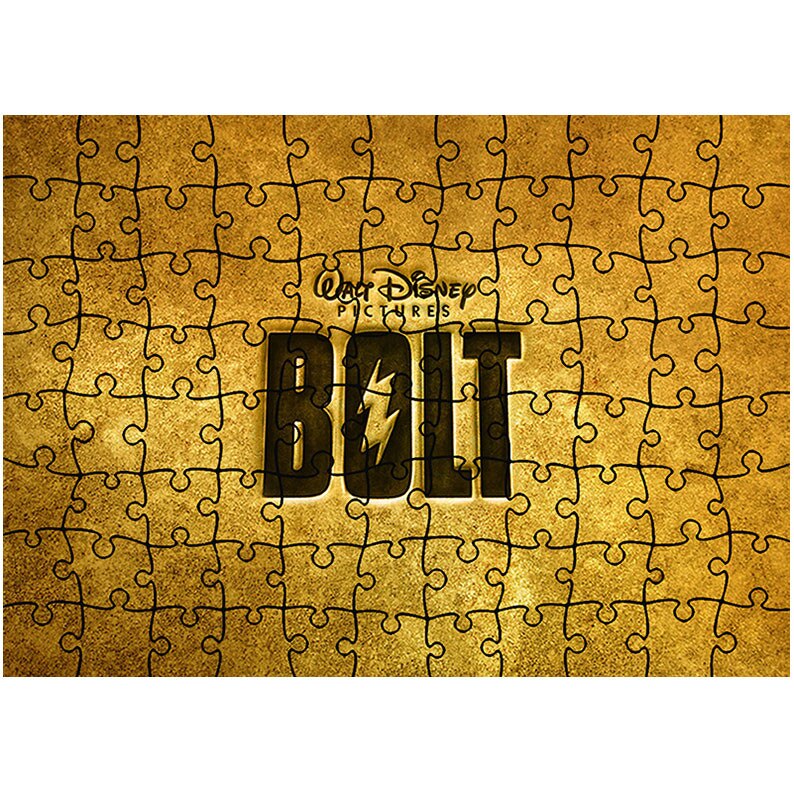 Puzzle Heartwork 96 piese, Bolt Logo, animatii, Latime 40,5 cm x Inaltime 28,7 cm