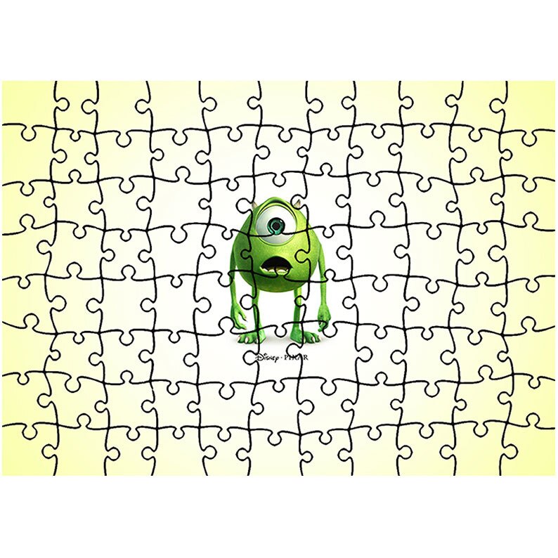 Puzzle Heartwork 96 piese, Monsters Inc., animatii, Latime 40,5 cm x Inaltime 28,7 cm