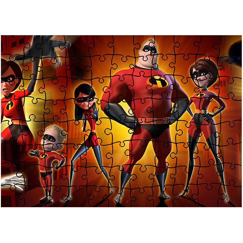 Puzzle Heartwork 96 piese, Incredibilii, animatii, Latime 40,5 cm x Inaltime 28,7 cm