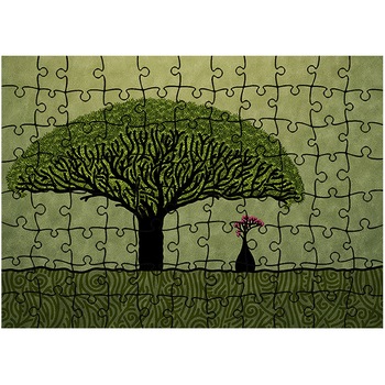 Puzzle Heartwork 96 piese, Cugetand sub copac, animatii, Latime 40,5 cm x Inaltime 28,7 cm Puzzle Heartwork 96 piese, Cugetand sub copac, animatii, Latime 40,5 cm x Inaltime 28,7 cm