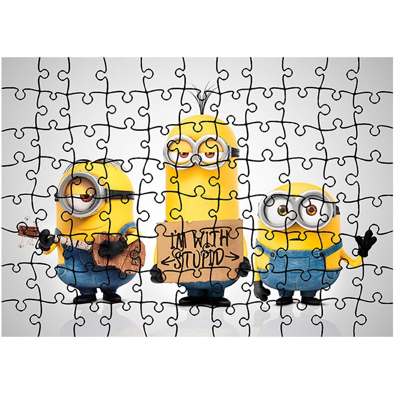 Puzzle Heartwork 96 piese, Minionii 2015, animatii, Latime 40,5 cm x Inaltime 28,7 cm