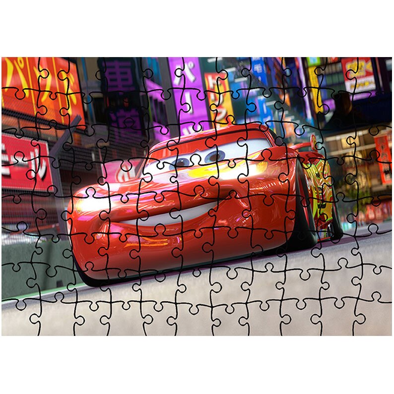 Puzzle Heartwork 96 piese, Cars 2 2011, animatii, Latime 40,5 cm x Inaltime 28,7 cm