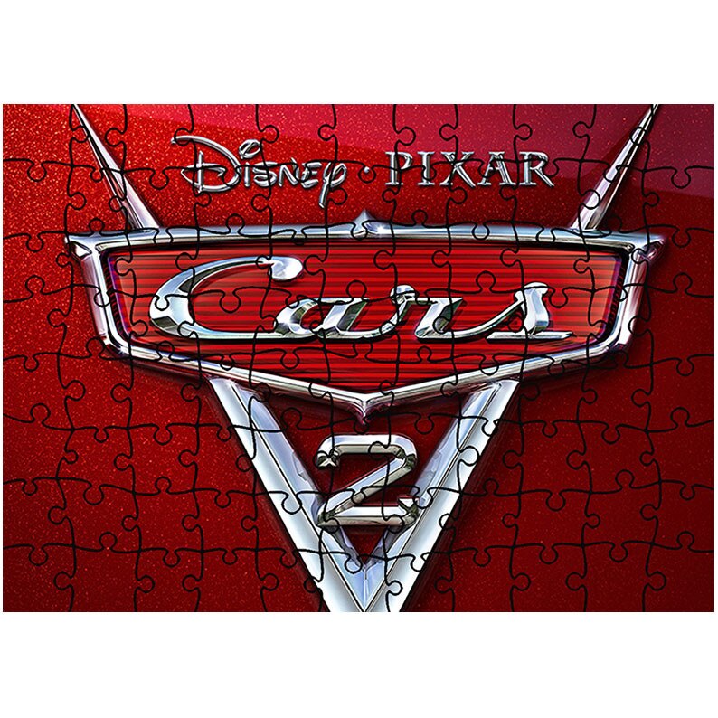 Puzzle Heartwork 96 piese, Cars Logo, animatii, Latime 40,5 cm x Inaltime 28,7 cm
