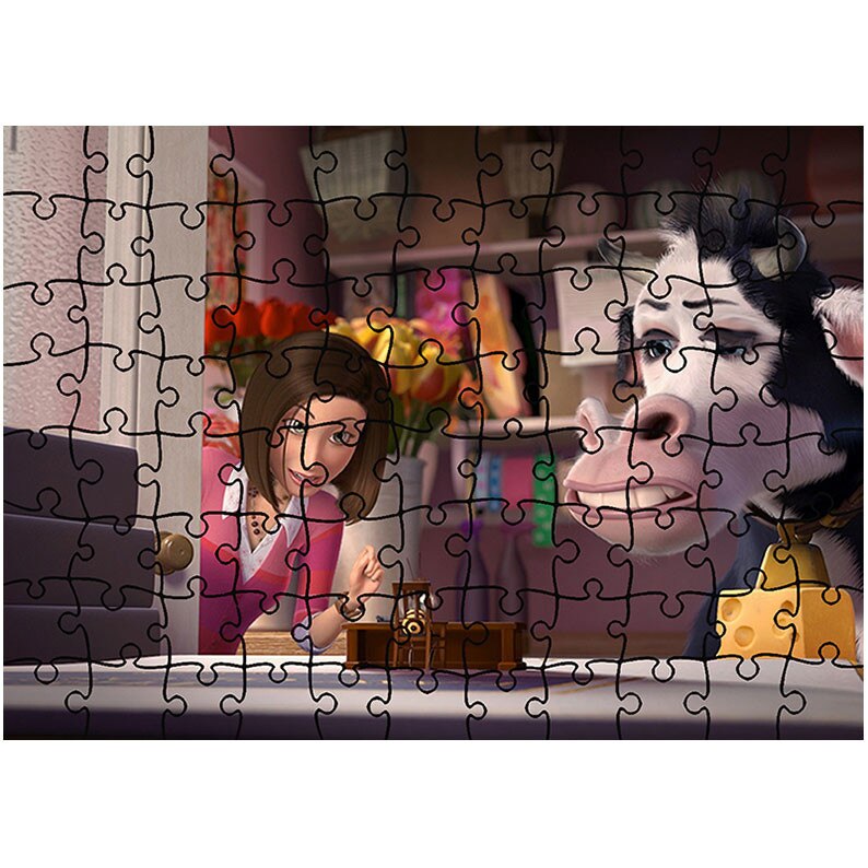 Puzzle Heartwork 96 piese, filmul Albinuta, animatii, Latime 40,5 cm x Inaltime 28,7 cm