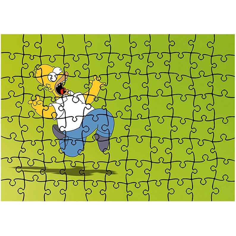 Puzzle Heartwork 96 piese, The Simpsons Veselie, animatii, Latime 40,5 cm x Inaltime 28,7 cm