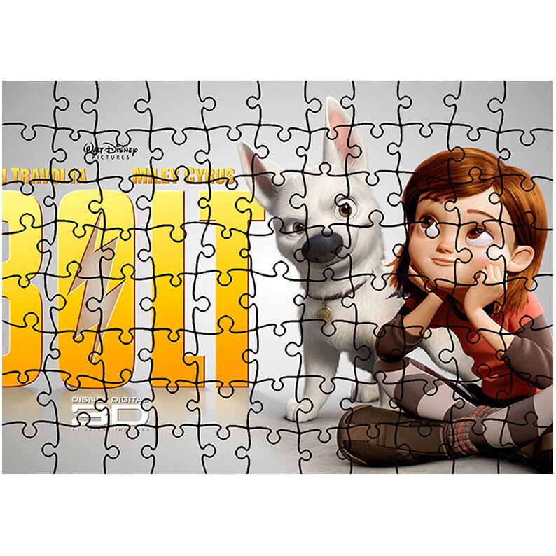 Puzzle Heartwork 96 piese, Bolt Afis, animatii, Latime 40,5 cm x Inaltime 28,7 cm