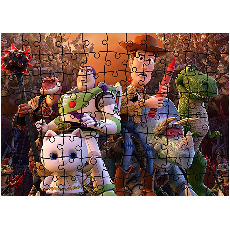 Puzzle Heartwork 96 piese, Toy Story Timpul pierdut, animatii, Latime 40,5 cm x Inaltime 28,7 cm
