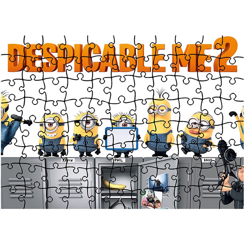 Puzzle Heartwork 96 piese, Despicable Me 2 Afis, animatii, Latime 40,5 cm x Inaltime 28,7 cm