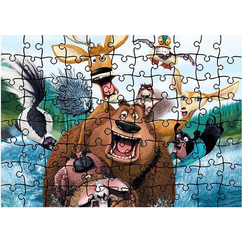 Puzzle Heartwork 96 piese, Open Season , animatii, Latime 40,5 cm x Inaltime 28,7 cm