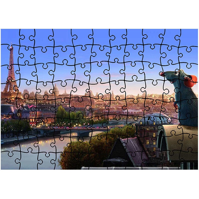 Puzzle Heartwork 96 piese, Ratatouille Remy, animatii, Latime 40,5 cm x Inaltime 28,7 cm