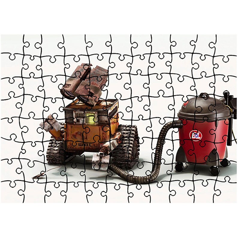 Puzzle Heartwork 96 piese, Robotel la treaba, animatii, Latime 40,5 cm x Inaltime 28,7 cm