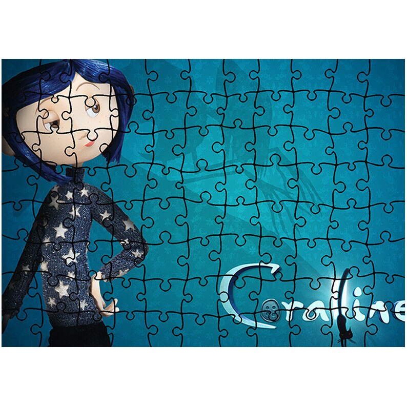 Puzzle Heartwork 96 piese, Coraline Jones, animatii, Latime 40,5 cm x Inaltime 28,7 cm