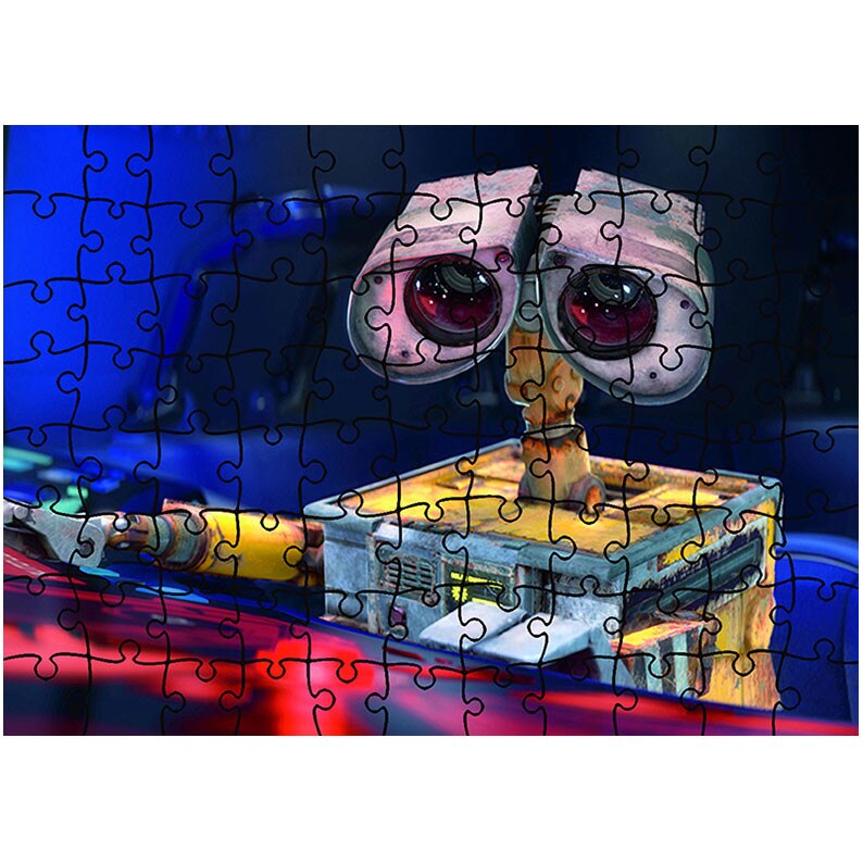 Puzzle Heartwork 96 piese, Wall E 2, animatii, Latime 40,5 cm x Inaltime 28,7 cm