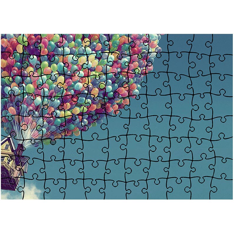 Puzzle Heartwork 96 piese, Up House, animatii, Latime 40,5 cm x Inaltime 28,7 cm