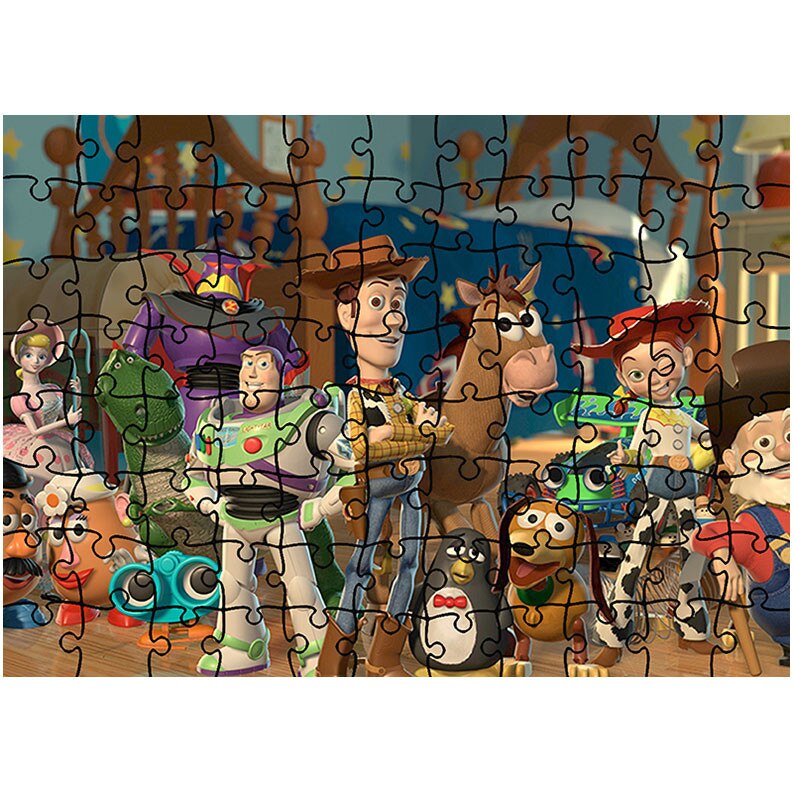 Puzzle Heartwork 96 piese, Toy Story 2 Personajele, animatii, Latime 40,5 cm x Inaltime 28,7 cm