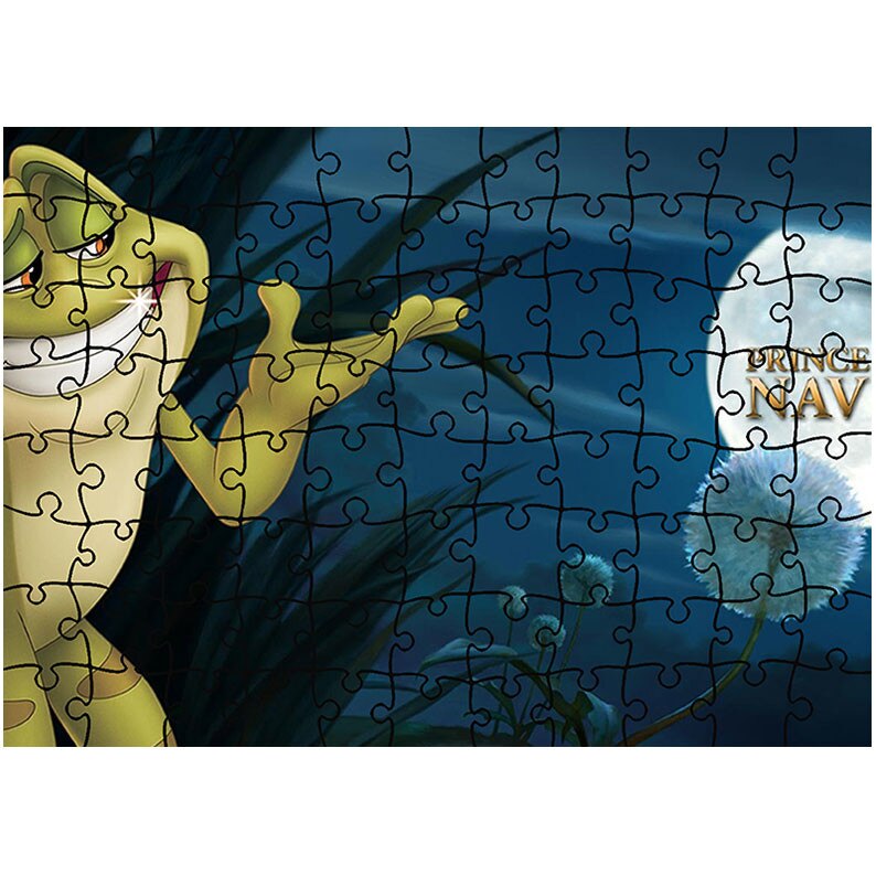 Puzzle Heartwork 96 piese, Printesa si Broasca Printul Naveen, animatii, Latime 40,5 cm x Inaltime 28,7 cm