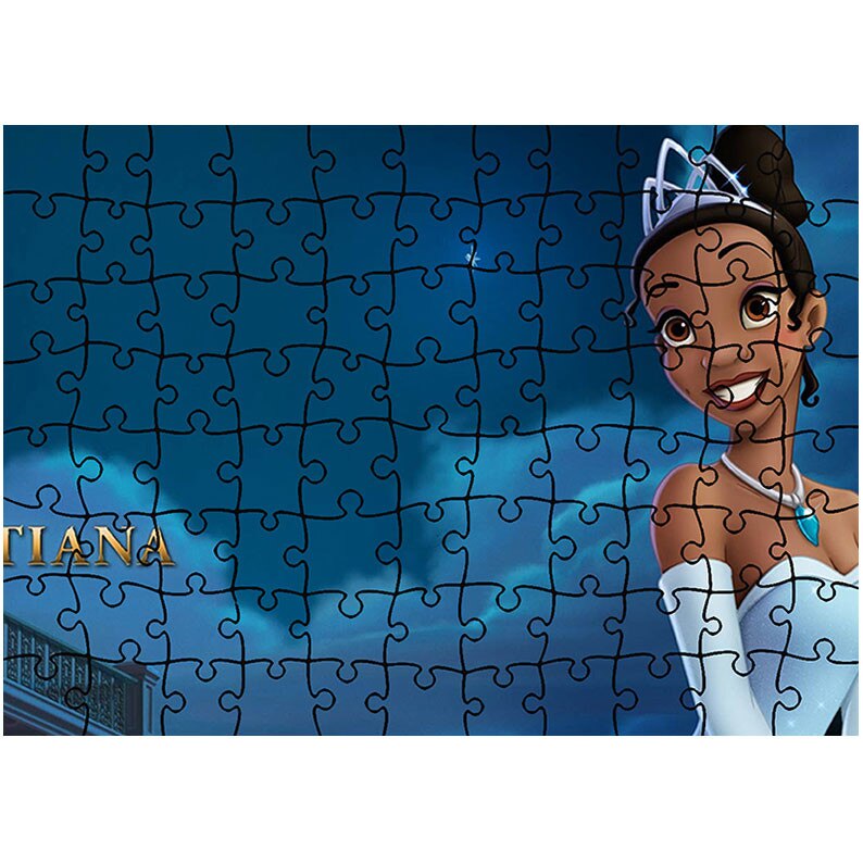 Puzzle Heartwork 96 piese, Printesa si Broasca Tiana, animatii, Latime 40,5 cm x Inaltime 28,7 cm