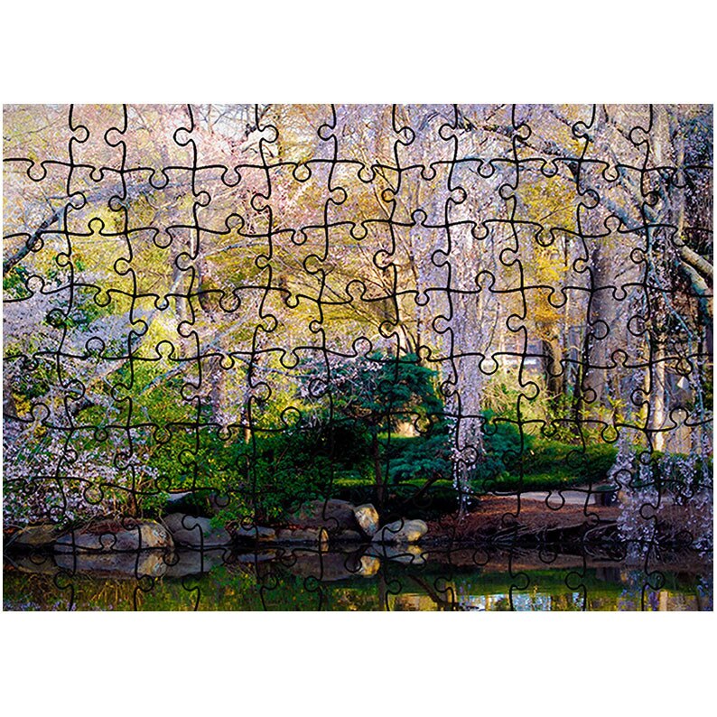 Puzzle Heartwork 96 piese, Gradina botanica, Peisaje, Latime 40,5 cm x Inaltime 28,7 cm