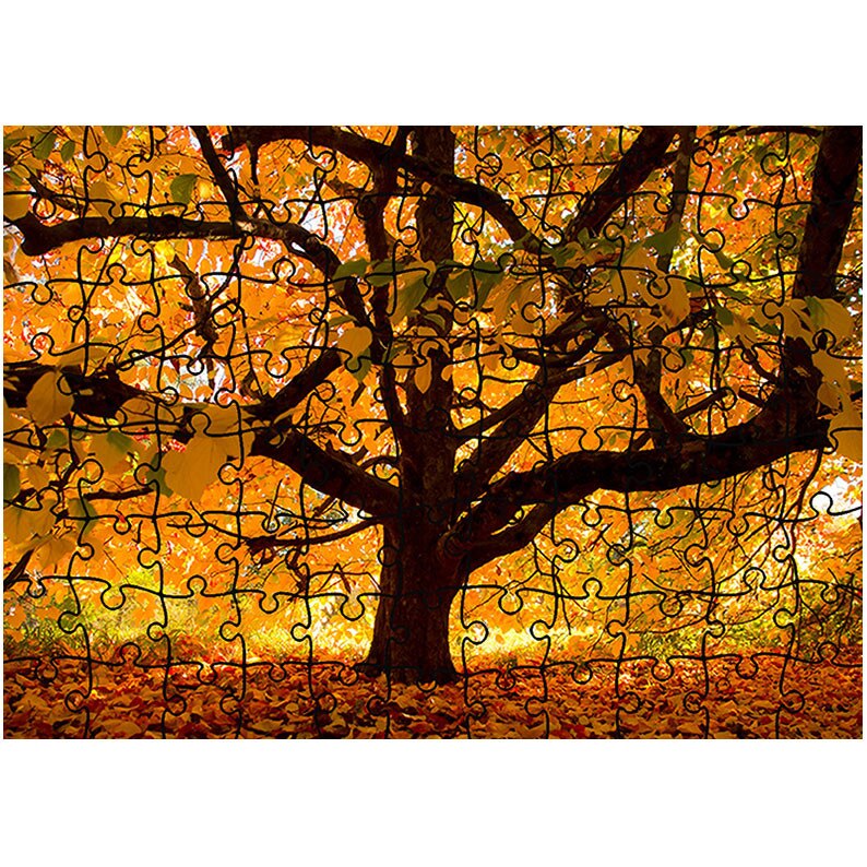 Puzzle Heartwork 96 piese, Copac vesnic, Peisaje, Latime 40,5 cm x Inaltime 28,7 cm