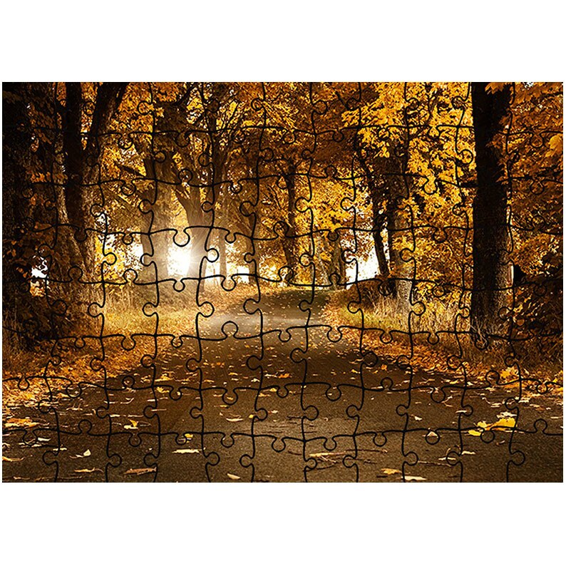 Puzzle Heartwork 96 piese, Drum de toamna, Peisaje, Latime 40,5 cm x Inaltime 28,7 cm