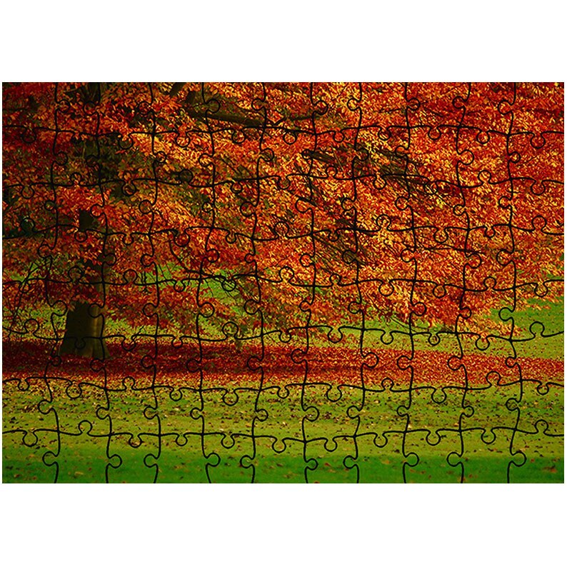 Puzzle Heartwork 96 piese, Copac in campie, Peisaje, Latime 40,5 cm x Inaltime 28,7 cm
