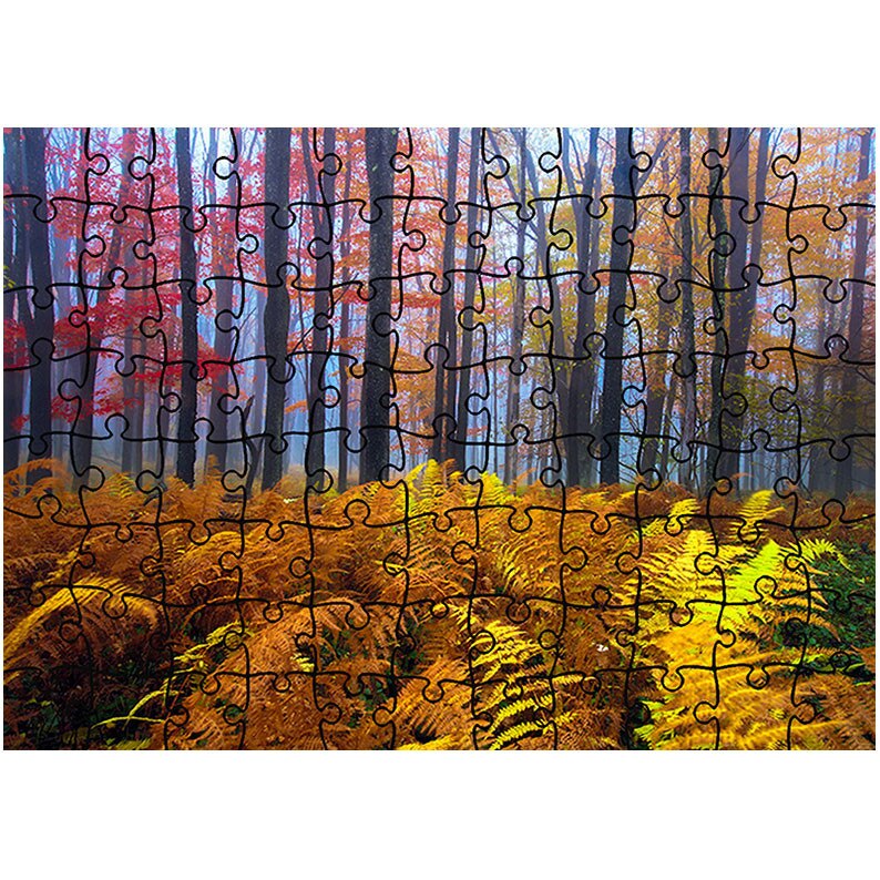Puzzle Heartwork 96 piese, Veriga in padure, Peisaje, Latime 40,5 cm x Inaltime 28,7 cm