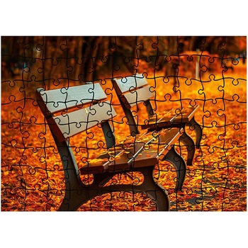 Puzzle Heartwork 96 piese, Banci in parc, Peisaje, Latime 40,5 cm x Inaltime 28,7 cm Puzzle Heartwork 96 piese, Banci in parc, Peisaje, Latime 40,5 cm x Inaltime 28,7 cm