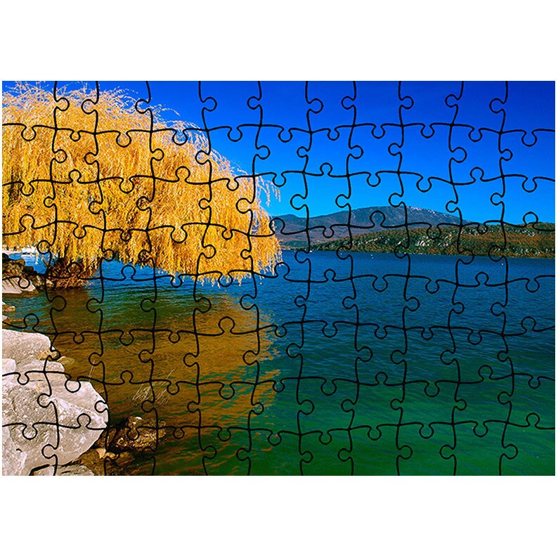 Puzzle Heartwork 96 piese, Salcie de toamna, Peisaje, Latime 40,5 cm x Inaltime 28,7 cm