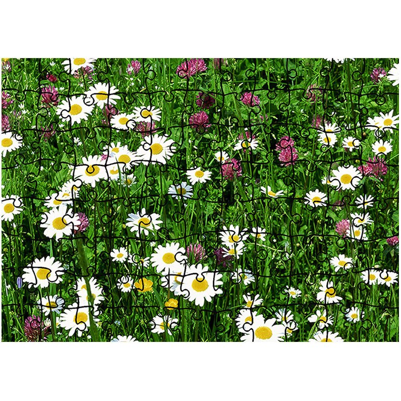 Puzzle Heartwork 96 piese, Flori diverse, Peisaje, Latime 40,5 cm x Inaltime 28,7 cm
