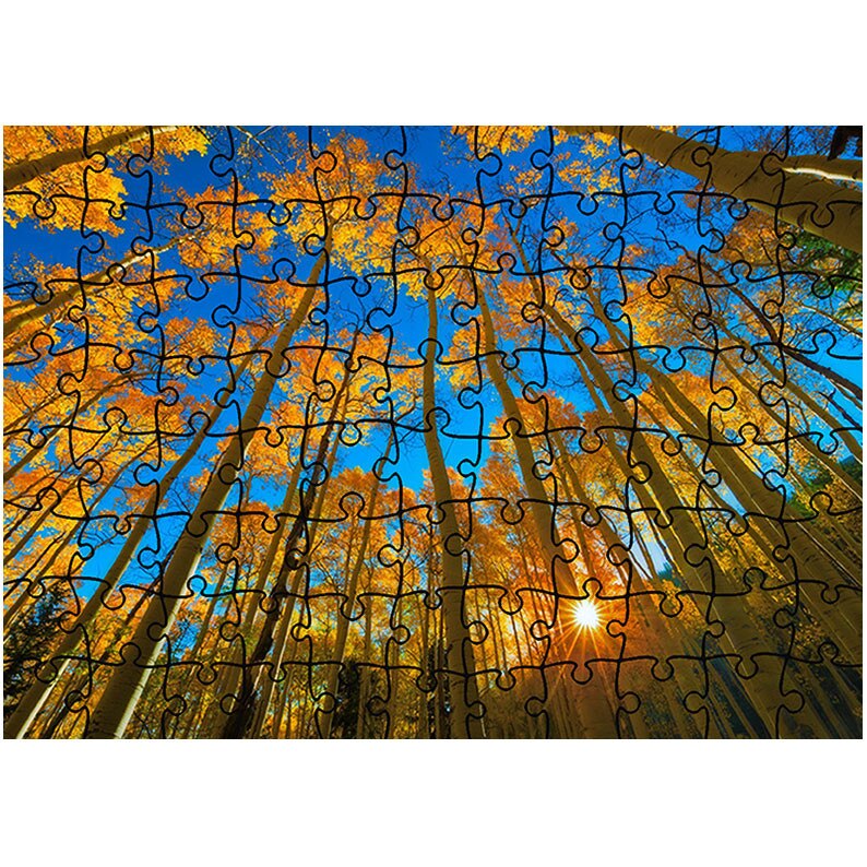 Puzzle Heartwork 96 piese, In sus pe cer, Peisaje, Latime 40,5 cm x Inaltime 28,7 cm