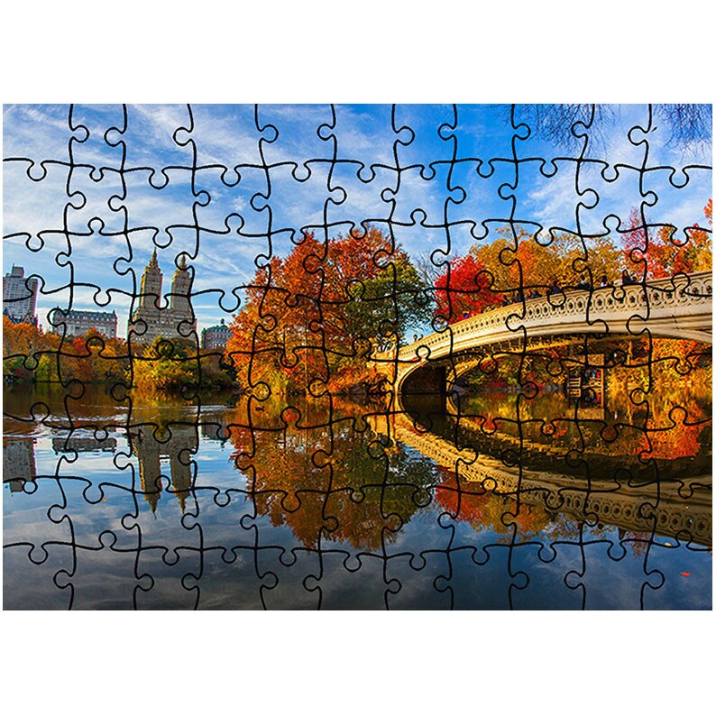 Puzzle Heartwork 96 piese, Pod peste toamna, Peisaje, Latime 40,5 cm x Inaltime 28,7 cm