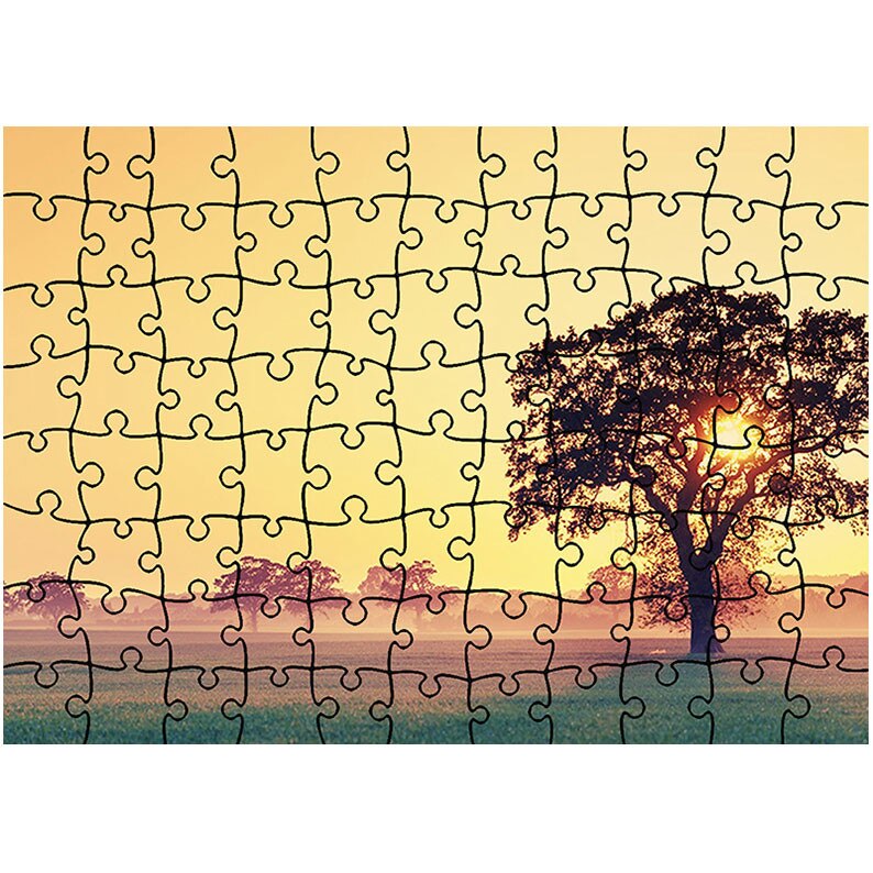 Puzzle Heartwork 96 piese, Copac cu soare, Peisaje, Latime 40,5 cm x Inaltime 28,7 cm