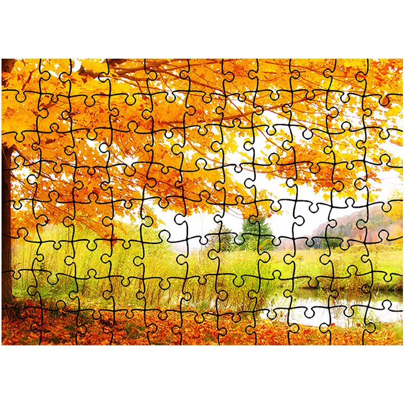 Puzzle Heartwork 96 piese, Copac pe malul lacului, Peisaje, Latime 40,5 cm x Inaltime 28,7 cm